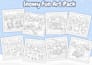 create hand drawn bold and easy coloring pages